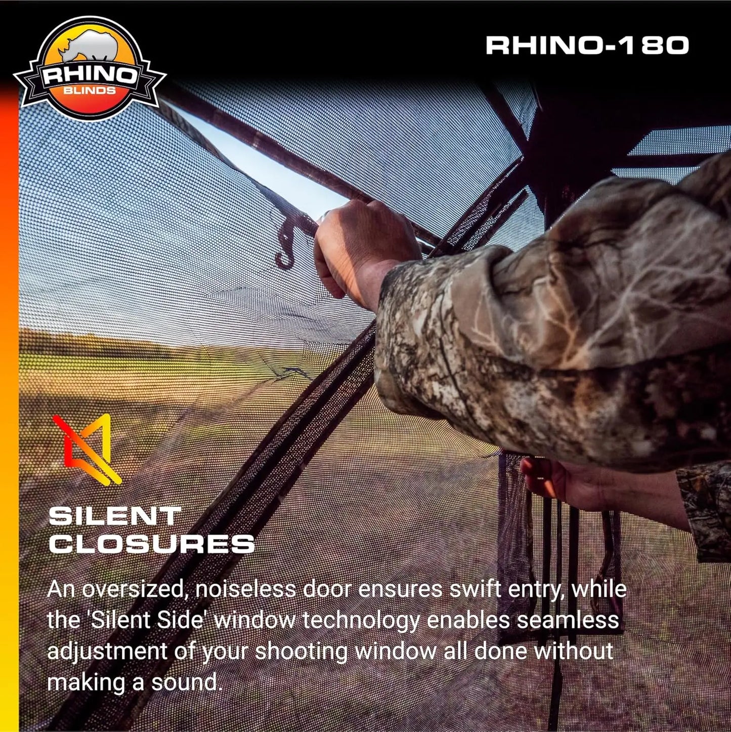 R180 See Through Hunting Blind, Realtree Edge
