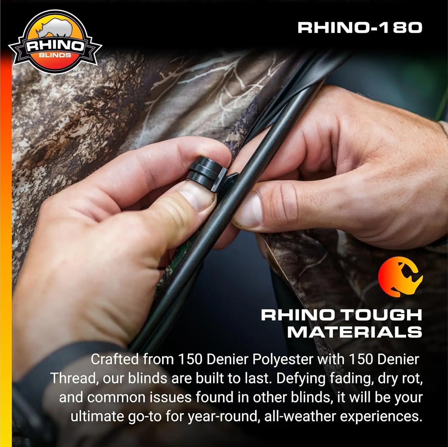 R180 See Through Hunting Blind, Realtree Edge