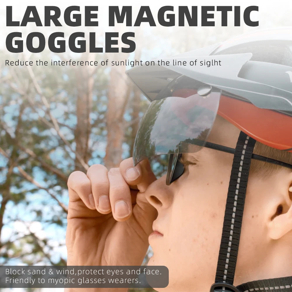 Road Bike Helmet Men Women Visor Rear Light
