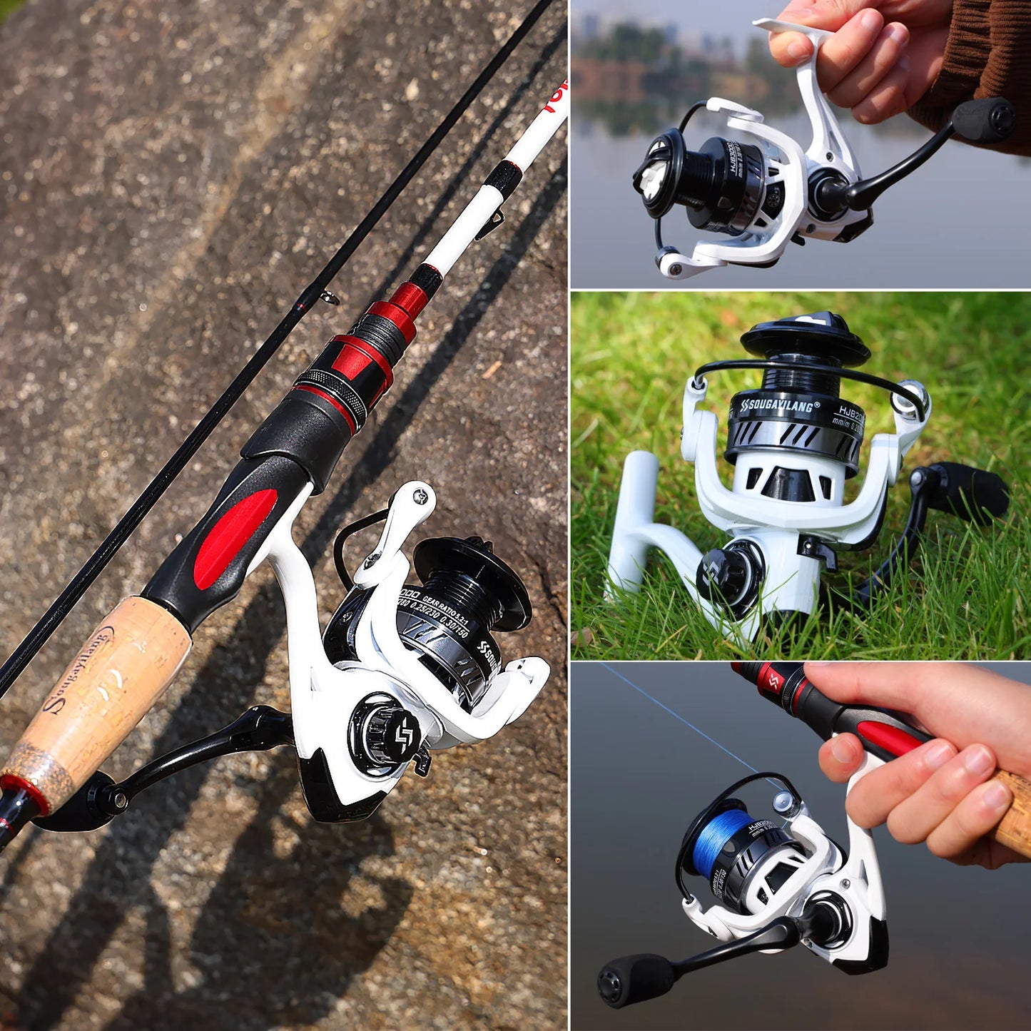 Sougayilang 2000 3000 Spinning Reel High Speed 5.2:1