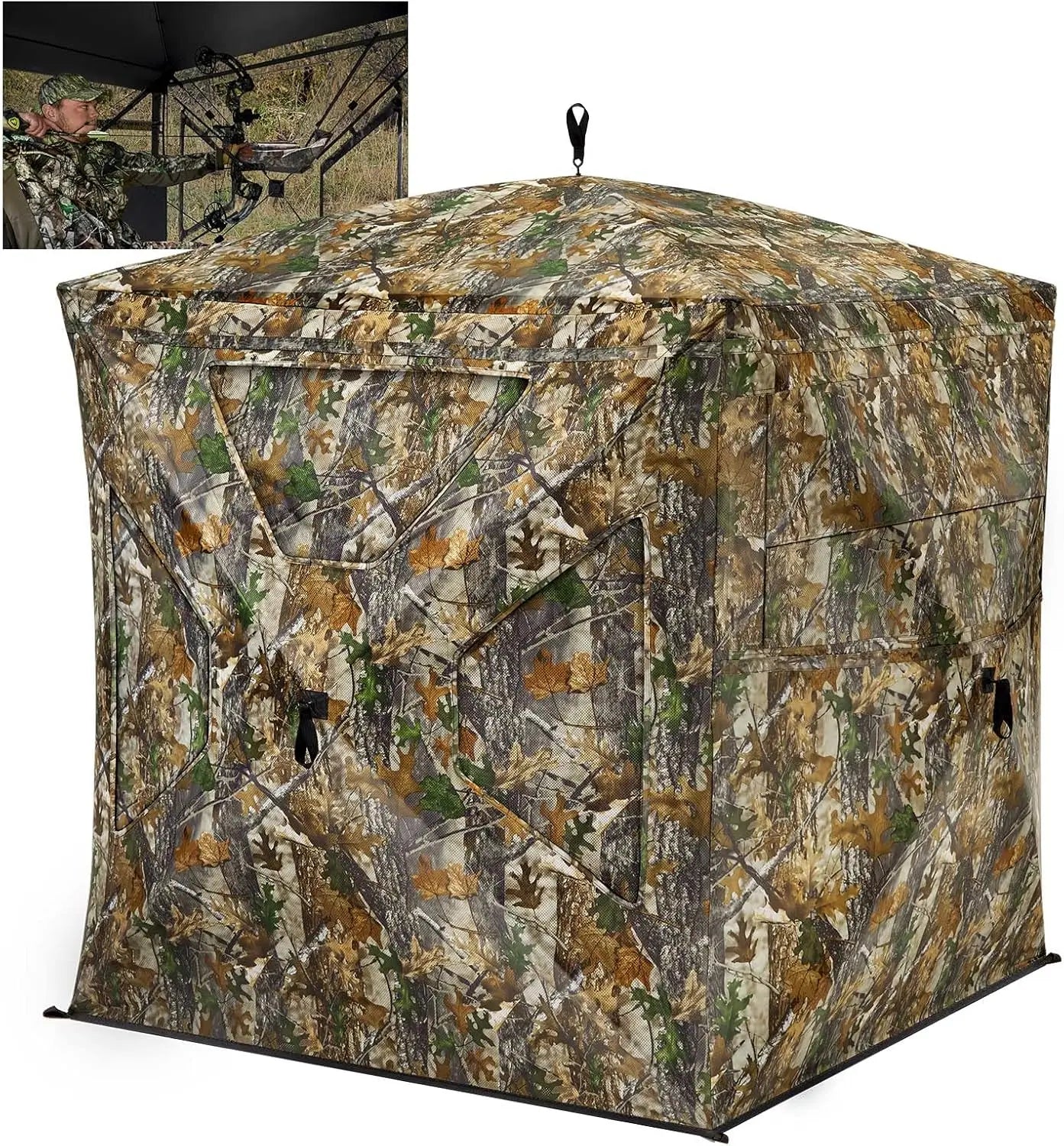 Hunting Blind 270°See Through W/ Silent Magnetic Door