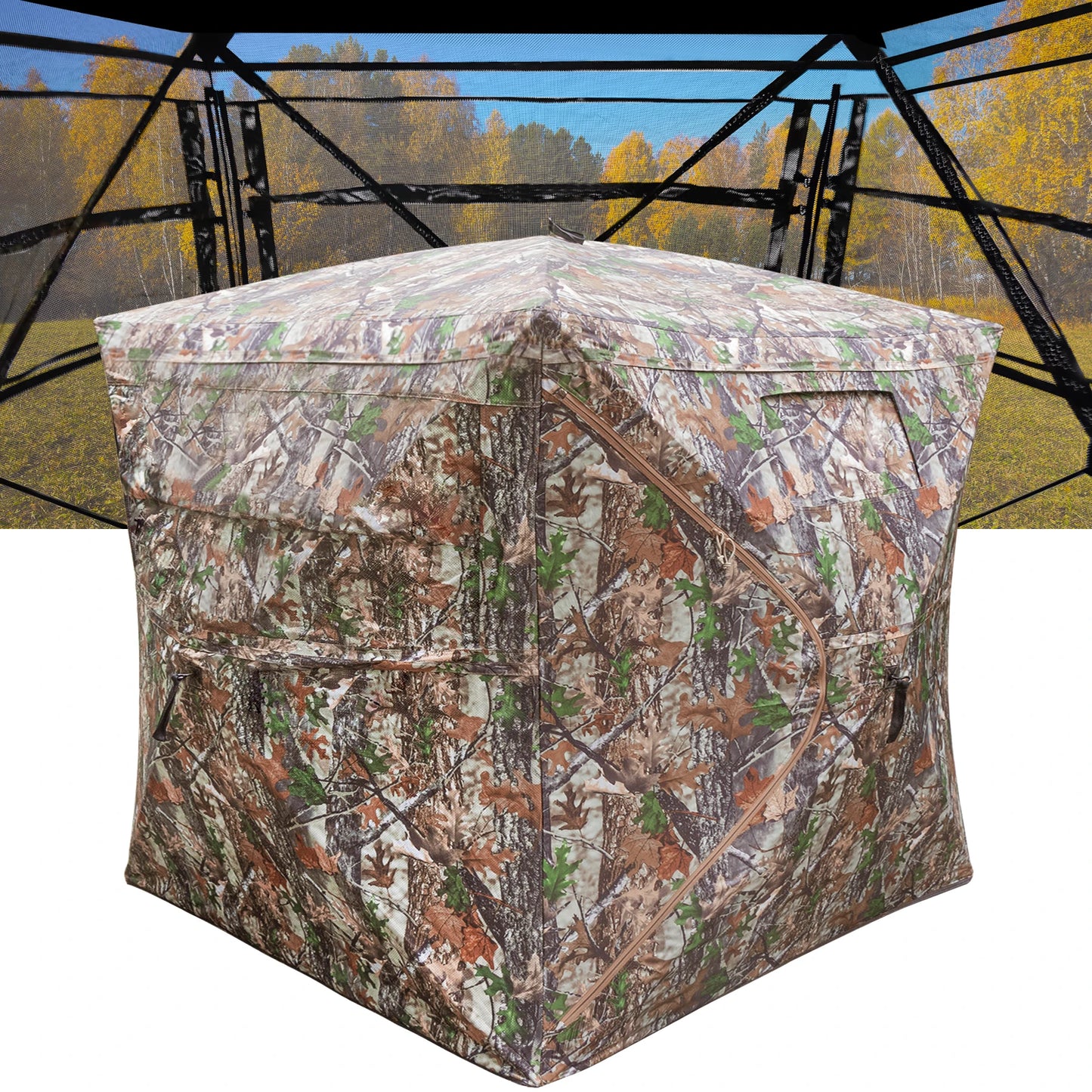 See Through Ground Blind for Hunting