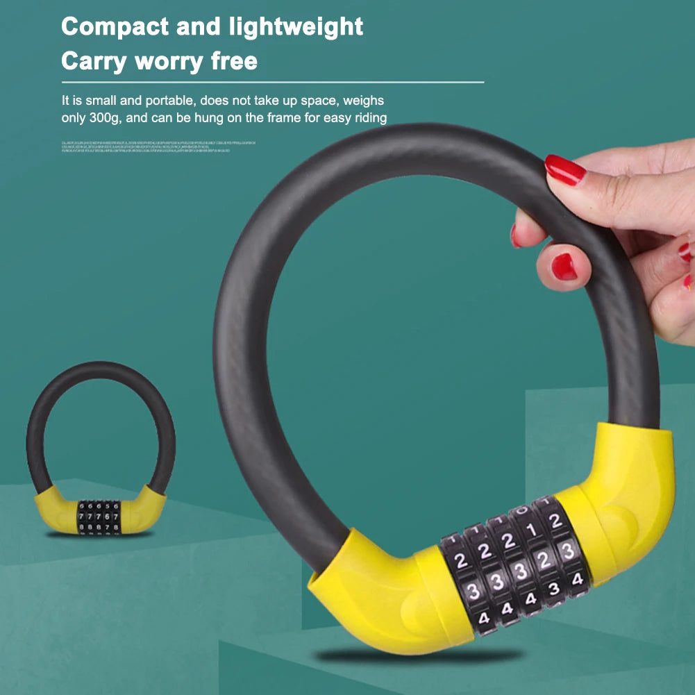 Bike Lock 5 Digit Code Combination  Bicycle Lock