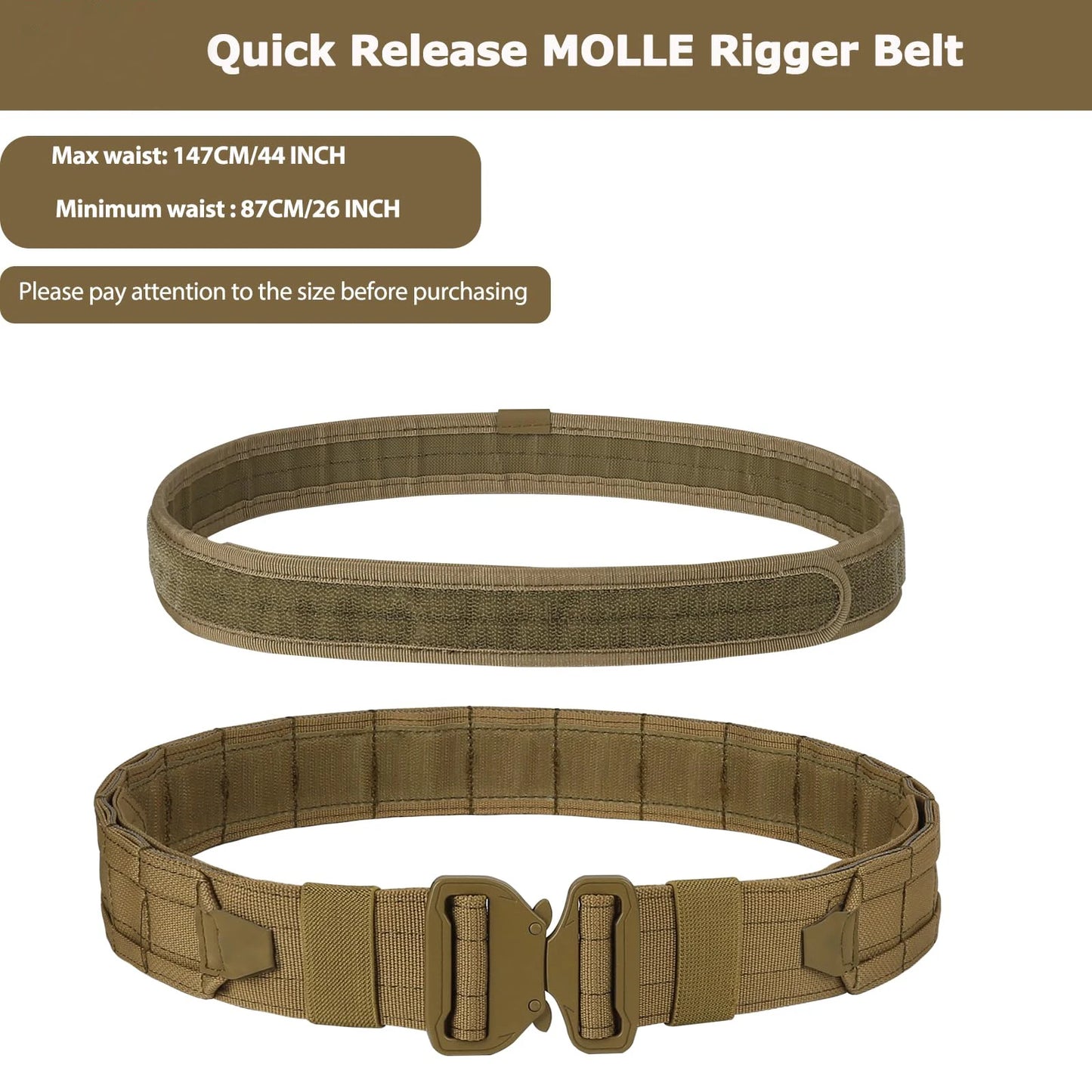 8-in-1 Hunting Tactical Battle Belt with Accessories