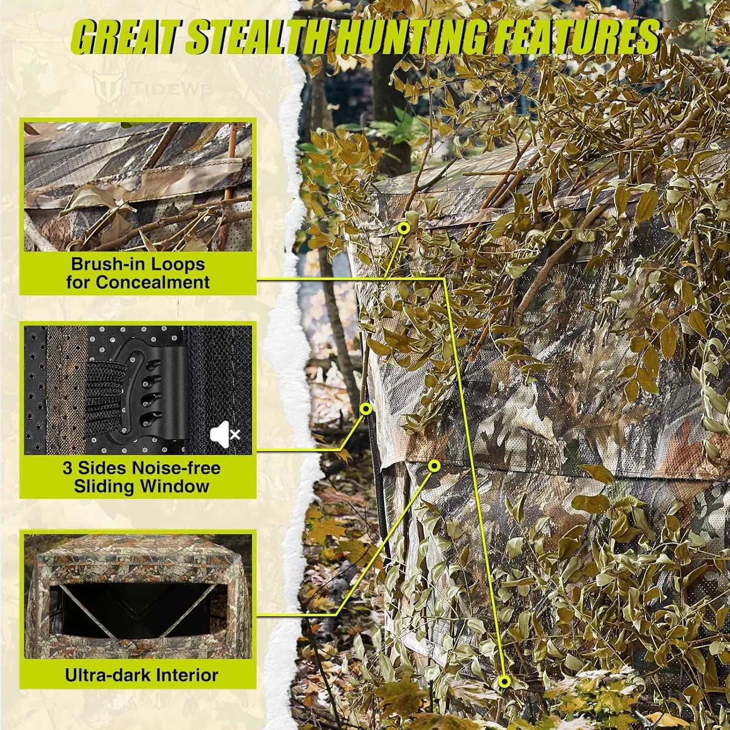 Double Ground Blinds 270° See Through