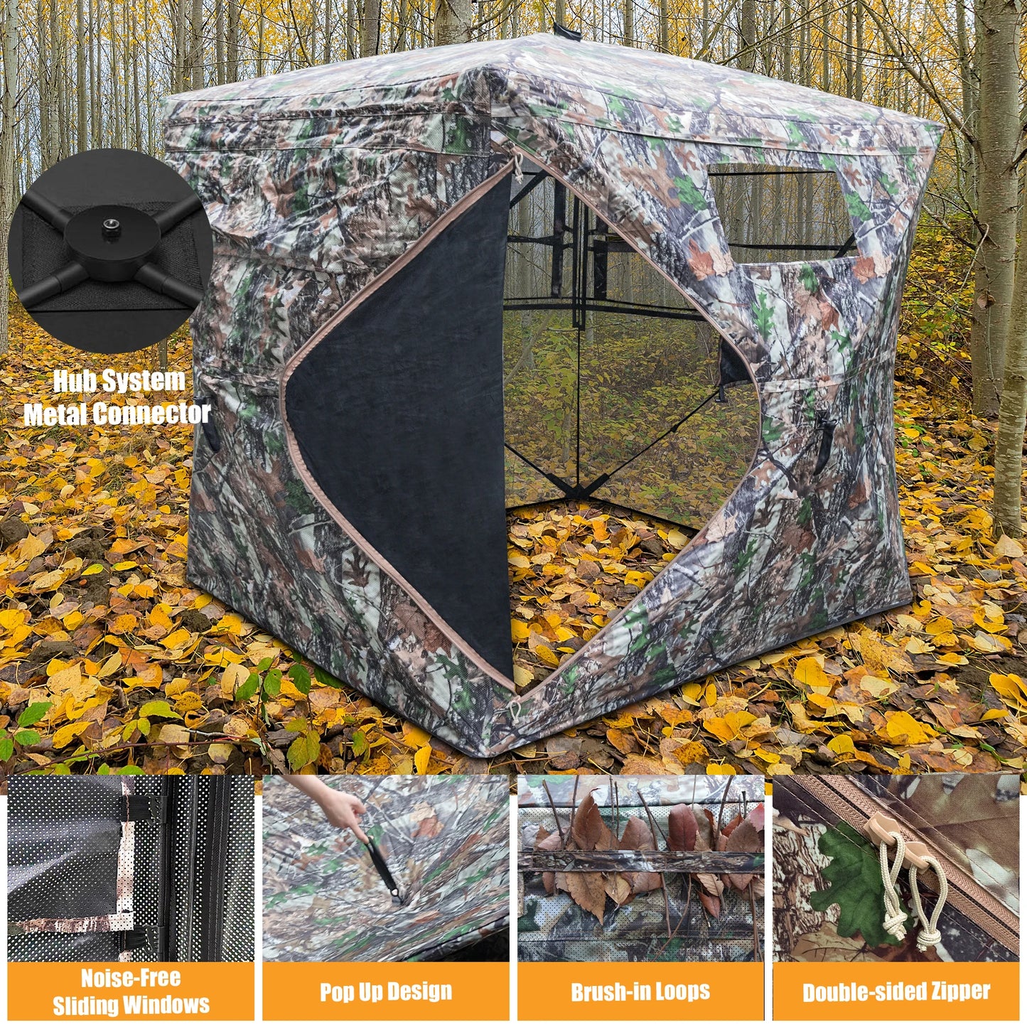 See Through Ground Blind for Hunting