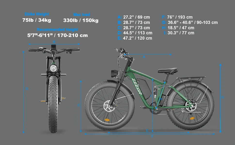 E-Bike Dual MotorAWD 2000W 60 Miles 35MPH