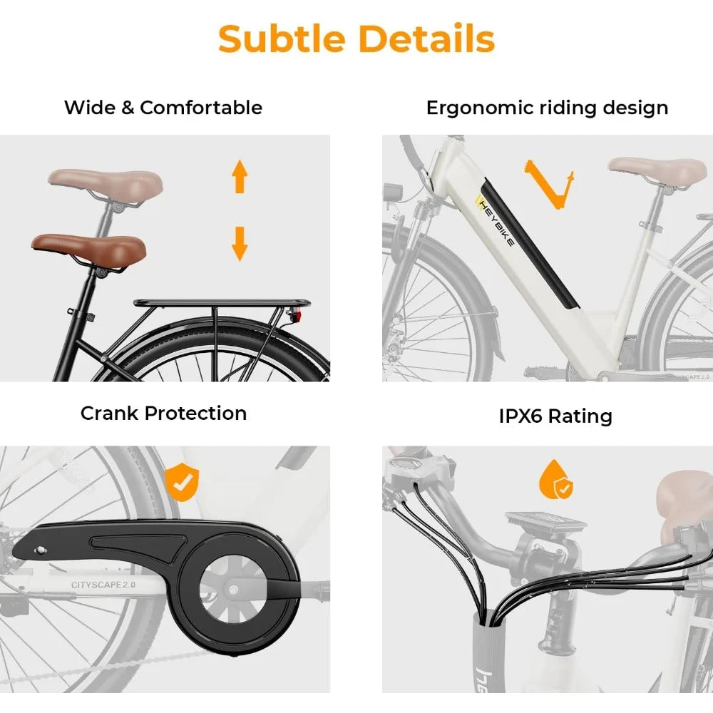 Cityscape 2.0 Electric Bike for Adults with 1000W