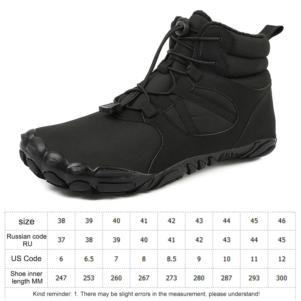 Winter Snow Boots Running Sneakers Waterproof High Top Hiking