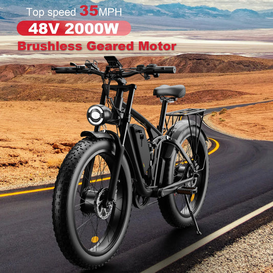 E-Bike Dual MotorAWD 2000W 60 Miles 35MPH
