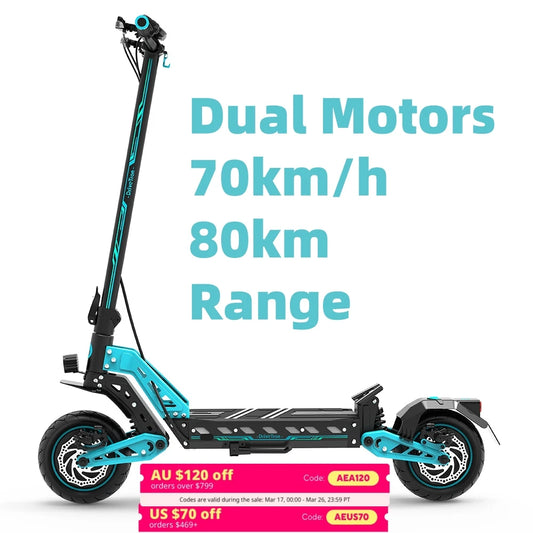 38MPH Max Speed 70KM Long Range 2800W