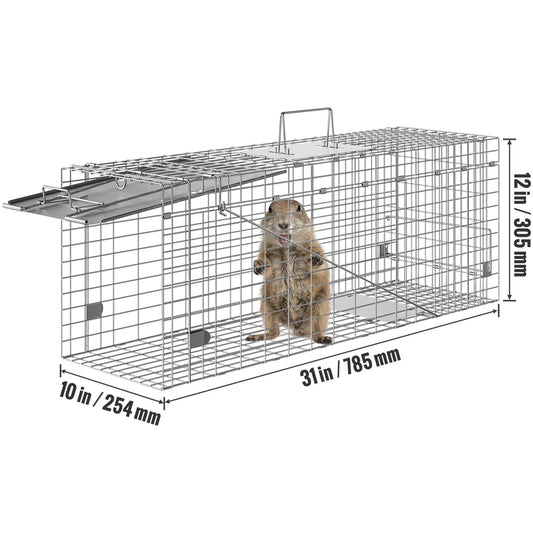 Cage Trap Humane Trap Galvanized Iron Folding