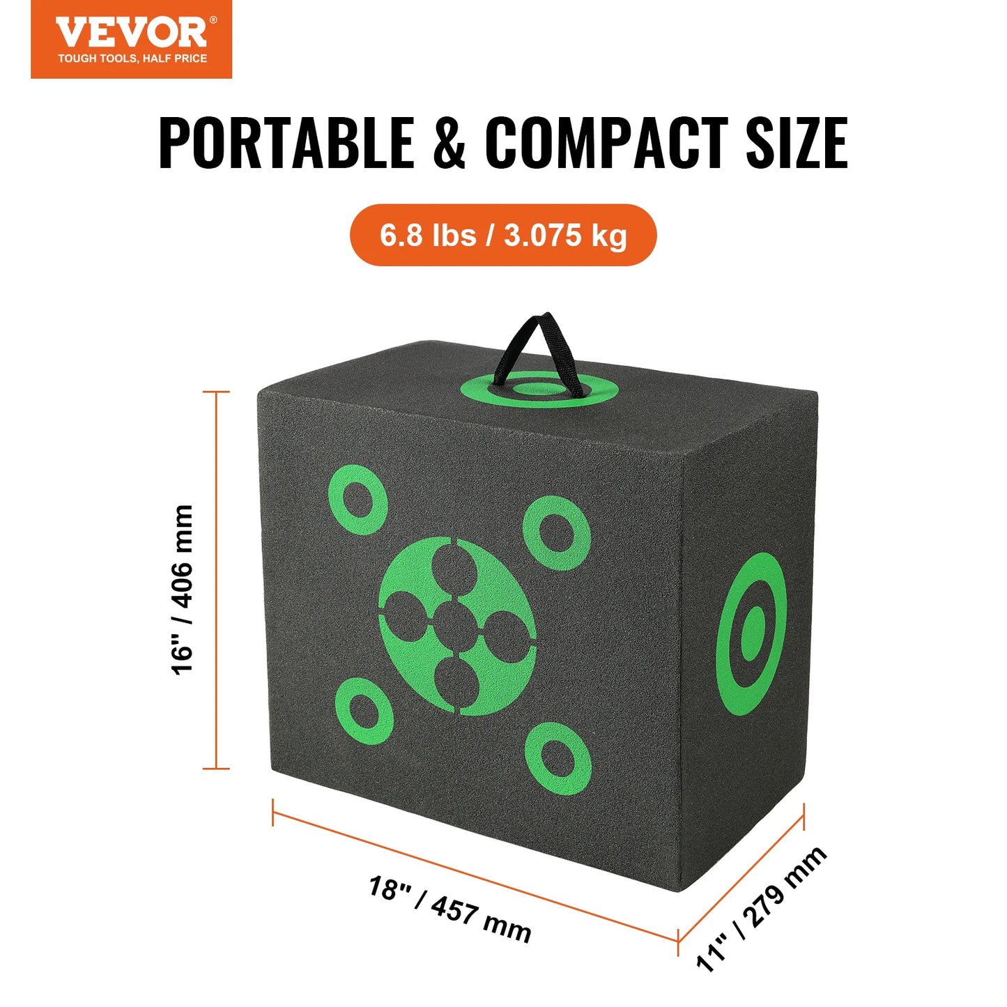 VEVOR 16"x18" Archery Target All-side Shotting