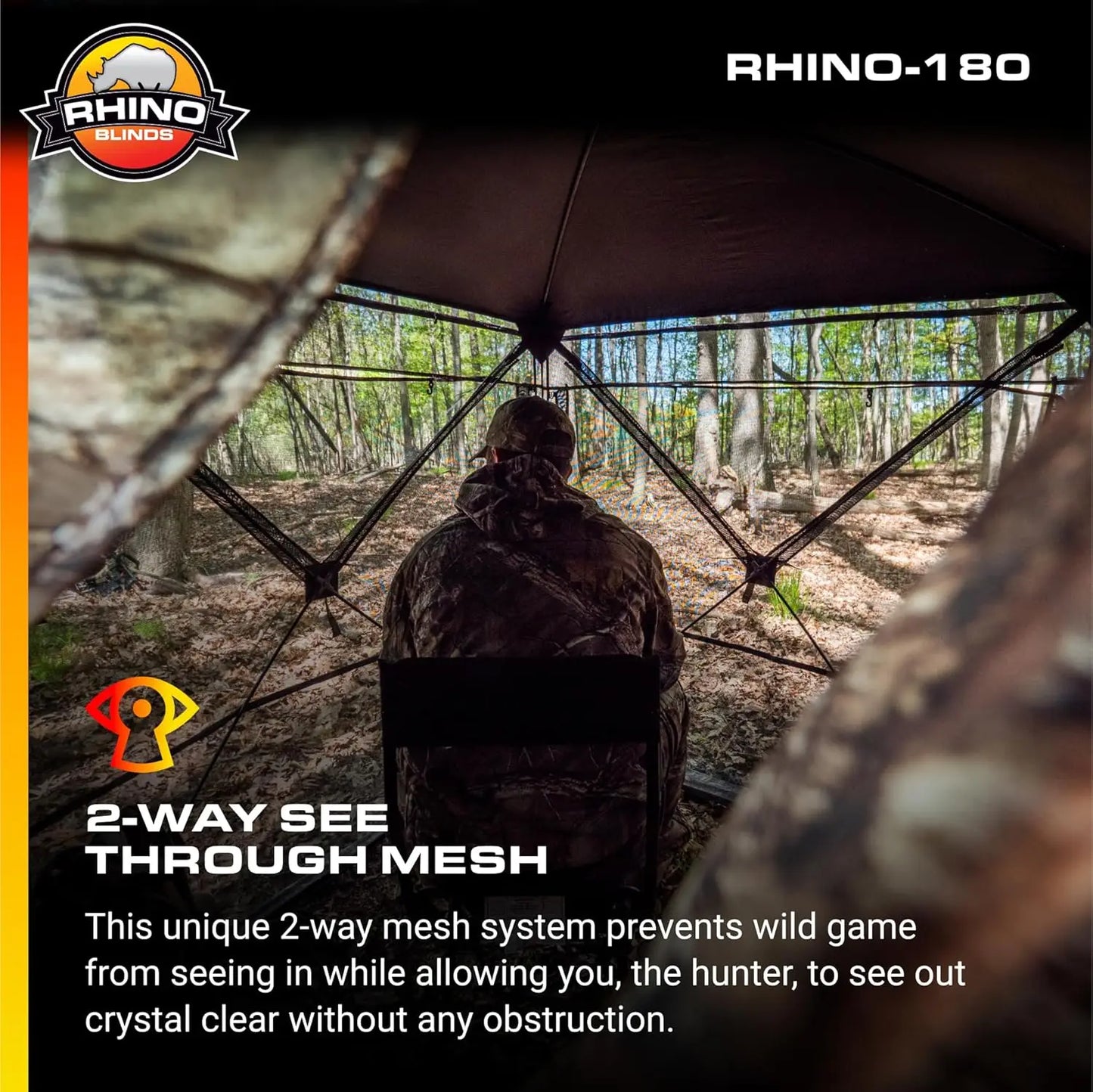 R180 See Through Hunting  Blind, Realtree Edge