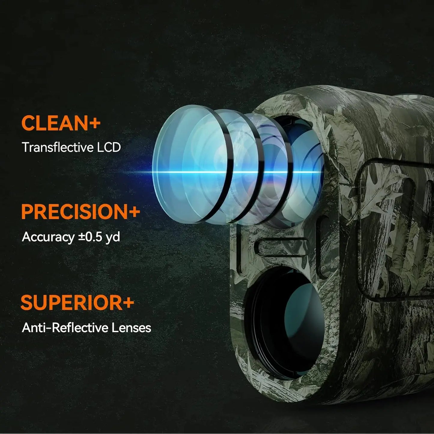 Range Finder for Shooting High Precision ±0.5 yd,