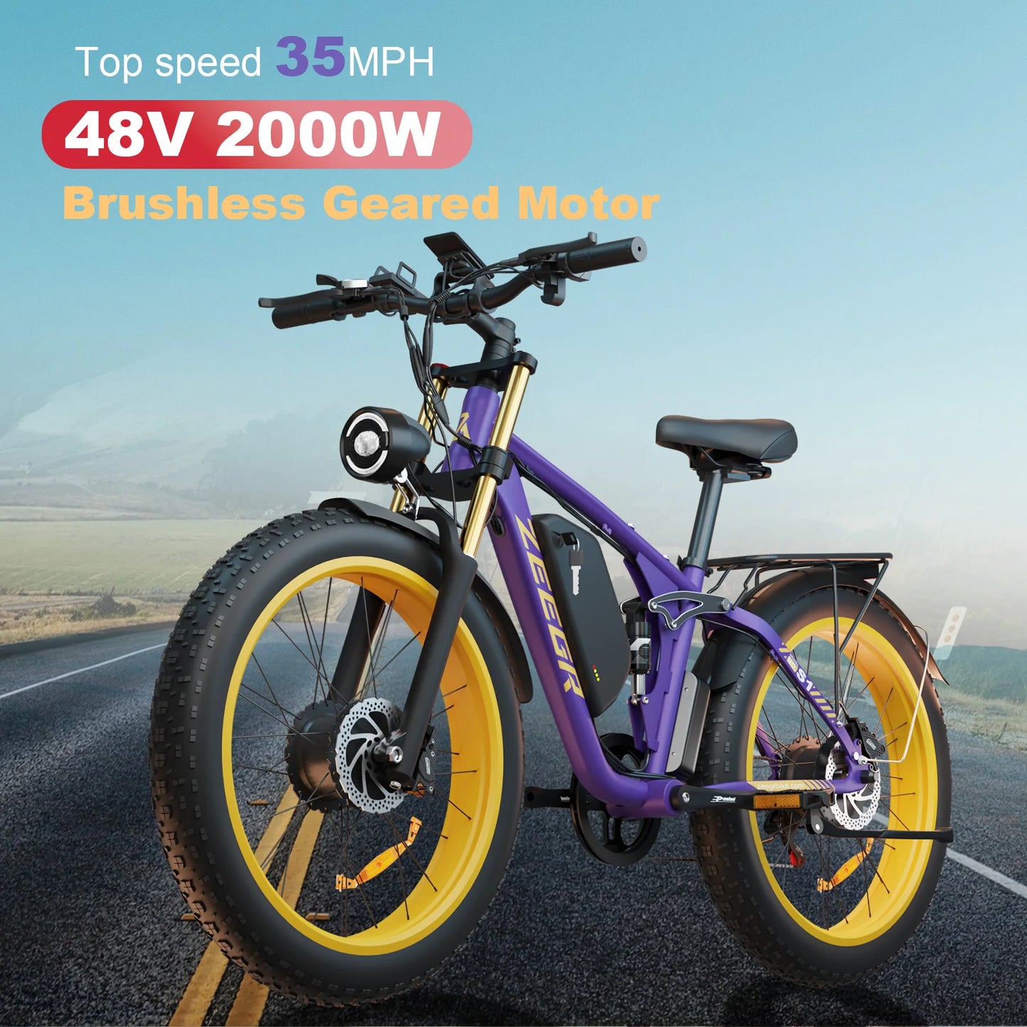 E-Bike Dual MotorAWD 2000W 60 Miles 35MPH